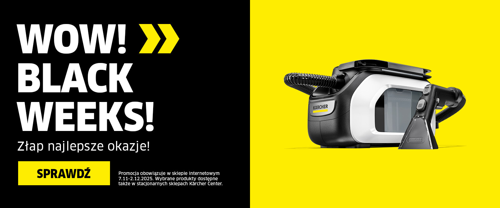 Black Friday & Black Weeks – Odkurzacze piorące | Kärcher