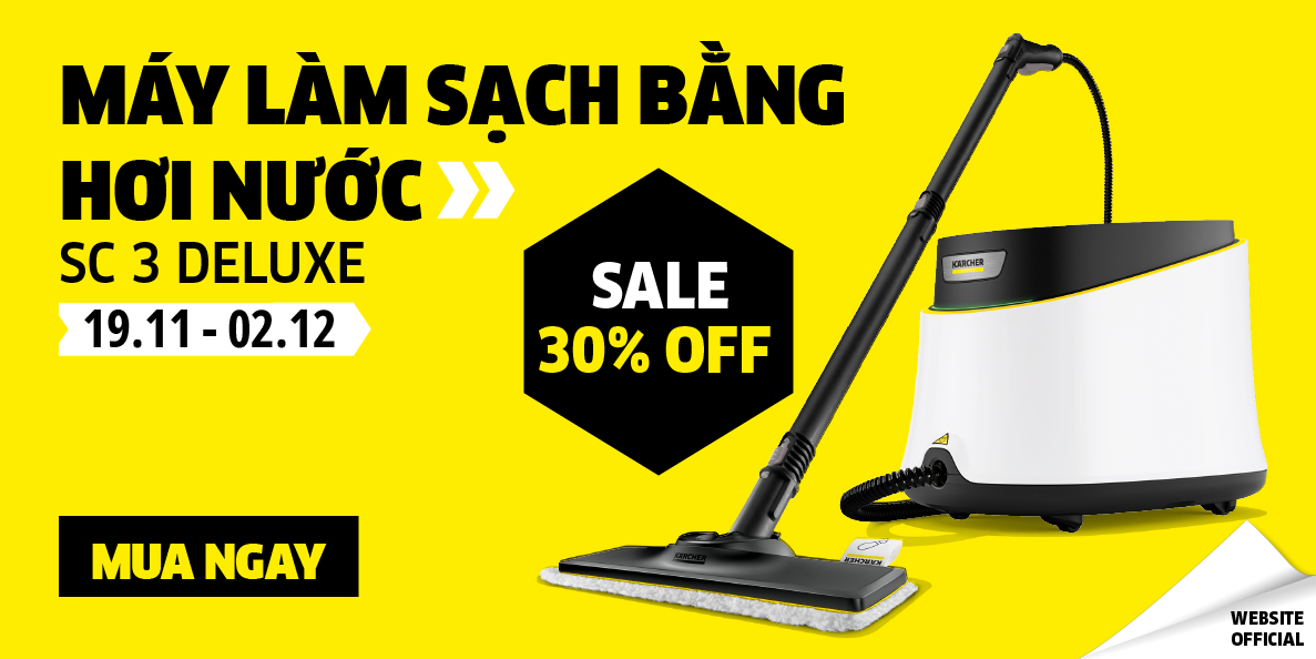 Máy làm sạch bằng hơi nước SC 3 Deluxe