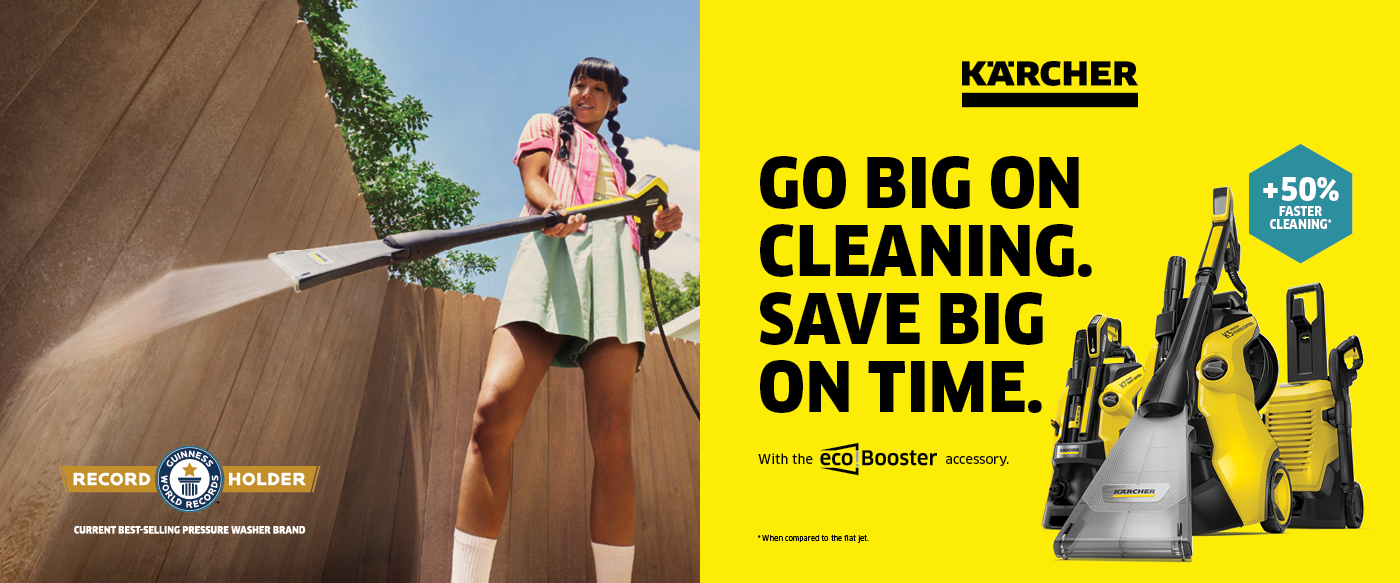 Save water with the Kärcher eco!Booster