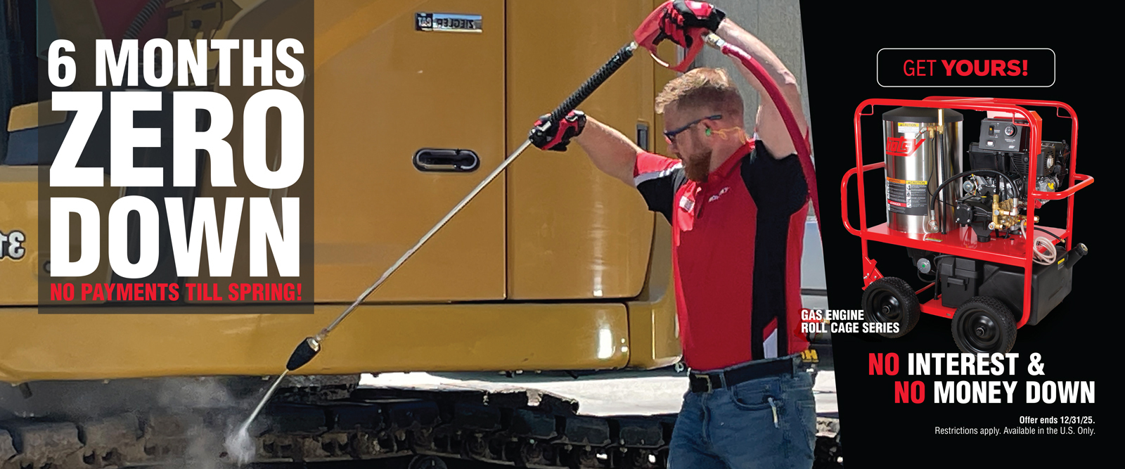 Financing offer for Hotsy pressure washers