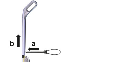 Kann der Handgriff des Hartbodenreinigers abmontiert werden?