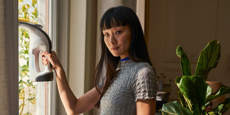 Akku-Fensterreiniger