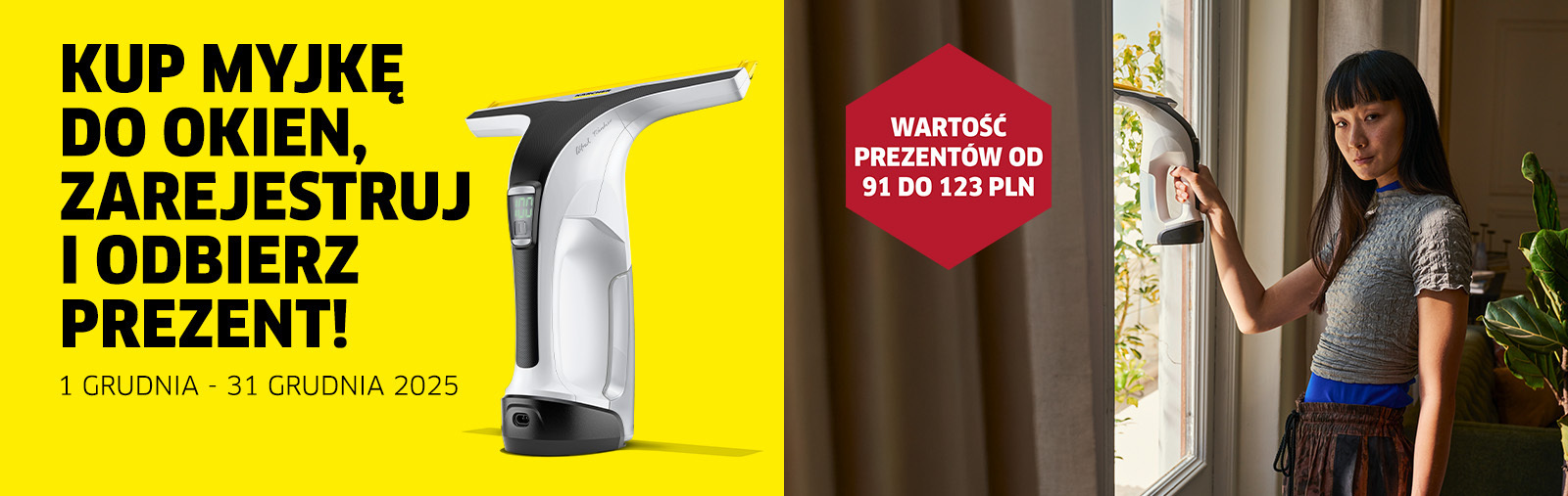 Kup myjkę do okien, zarejestruj i odbierz prezent!