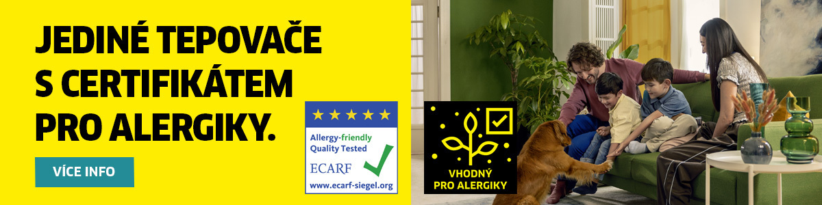 Tepovače s certifikátem pro alergiky