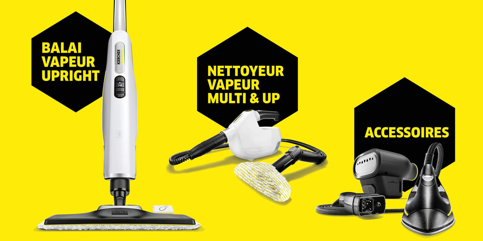 Découvrez nos nettoyeurs vapeurs ! 