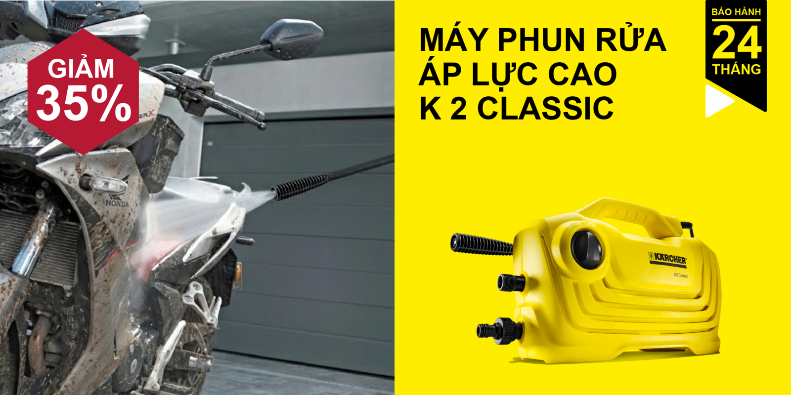 Máy phun rửa áp lực cao K 2 Classic