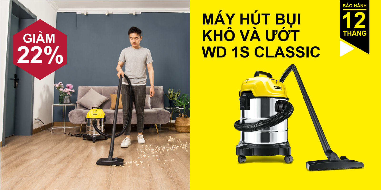 GIẢM 20% - MÁY HÚT BỤI ĐA NĂNG WD 1S