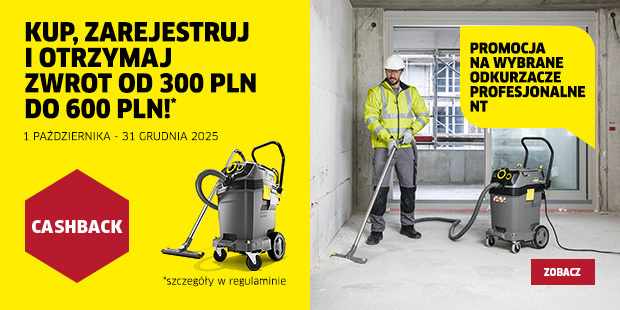 Kup odkurzacz NT, zarejestruj i odbierz zwrot