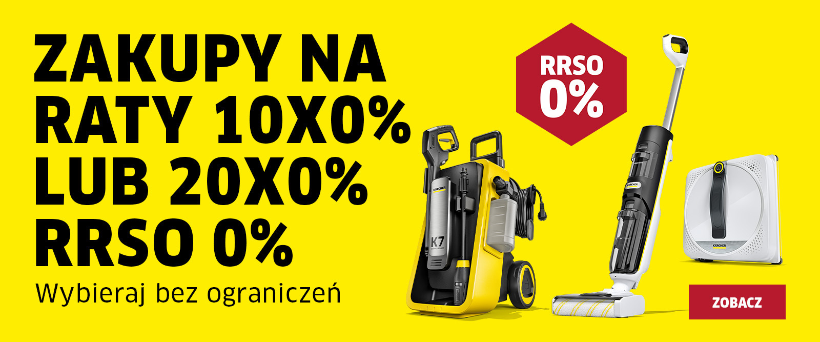 Raty 10x0% lub 20x0% RRSO 0% na cały asortyment