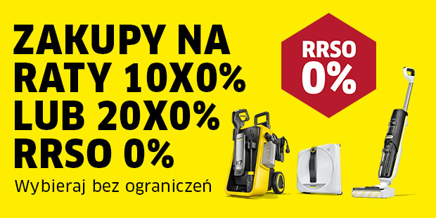 Zakupy na raty 10x0% lub 20x0% RRSO 0% na cały asortyment!