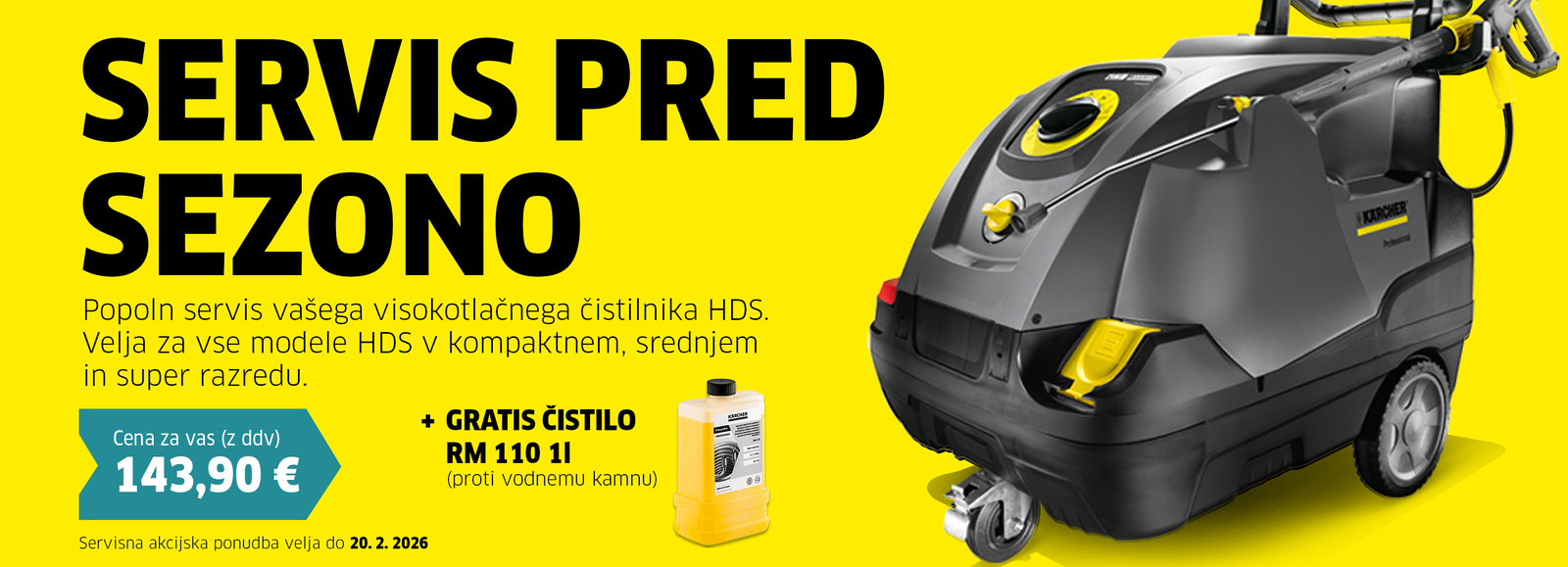 spring check-up for hot water high-pressure cleaner