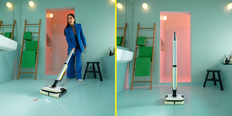 La fregadora de suelos FC 7 Cordless elimina todo tipo de suciedad diaria seca y húmeda