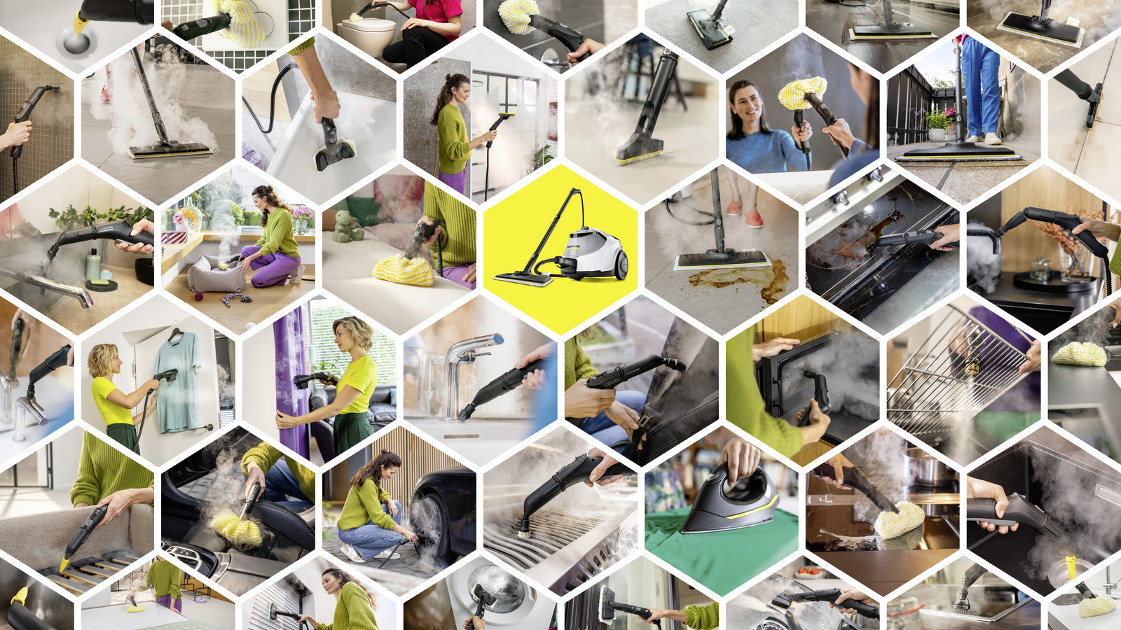 Steam cleaners for upholstery, cars and sofas: versatile Kärcher accessories for every household cleaning task.