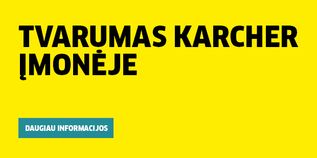 Discover sustainability at Kärcher.