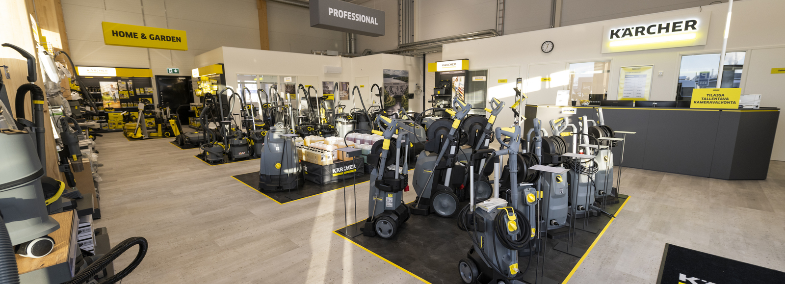 Kärcher Center on täyden palvelun Kärcher-myymälä ja huoltopiste, joka palvelee sekä ammattikäyttäjiä että kuluttaja-asiakkaita