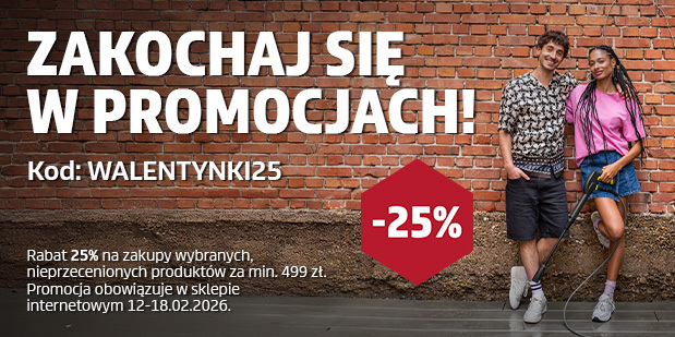 Zakochaj się w promocjach! Rabat 25% w karcher.pl z kodem WALENTYNKI25