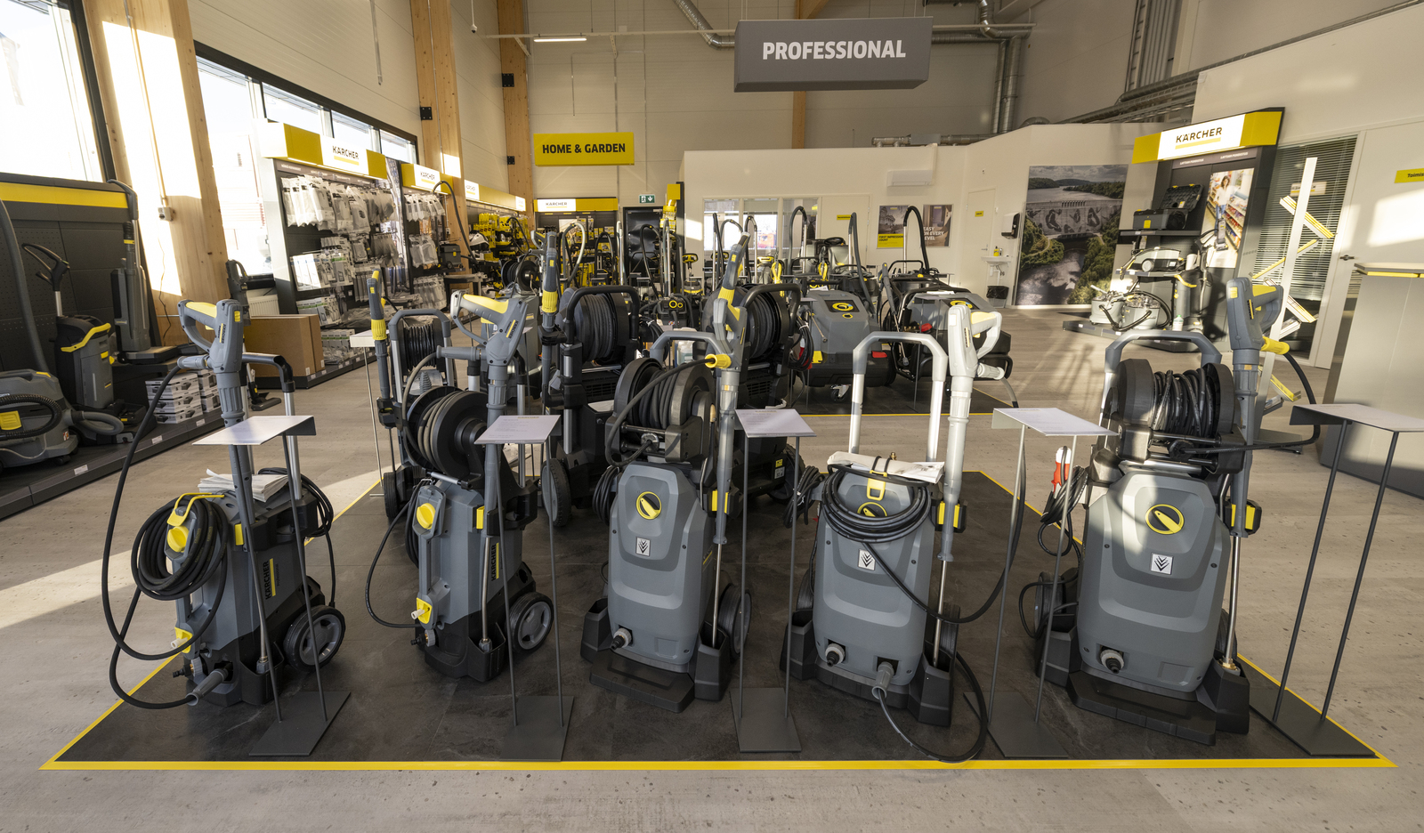  20 % alennus ammattikäyttöön suunnittelluista painepesureista ja varusteista