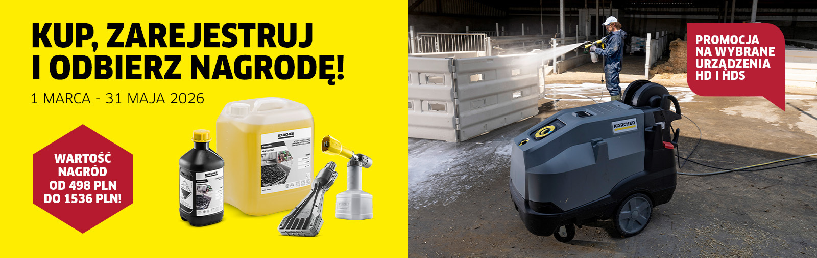 Kup profesjonalną myjkę ciśnieniową, zarejestruj i odbierz nagrodę!
