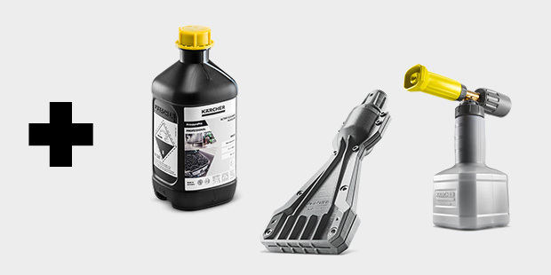 eco!Booster TR 050 + Lanca pianowa Advanced 3 + PressurePro RM 81 aktywny środek czyszczący, 2.5l