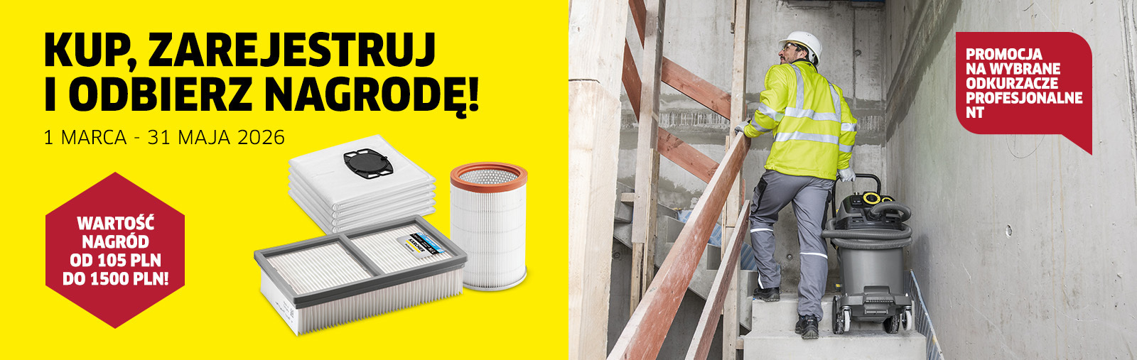 Kup odkurzacz NT, zarejestruj i odbierz nagrodę