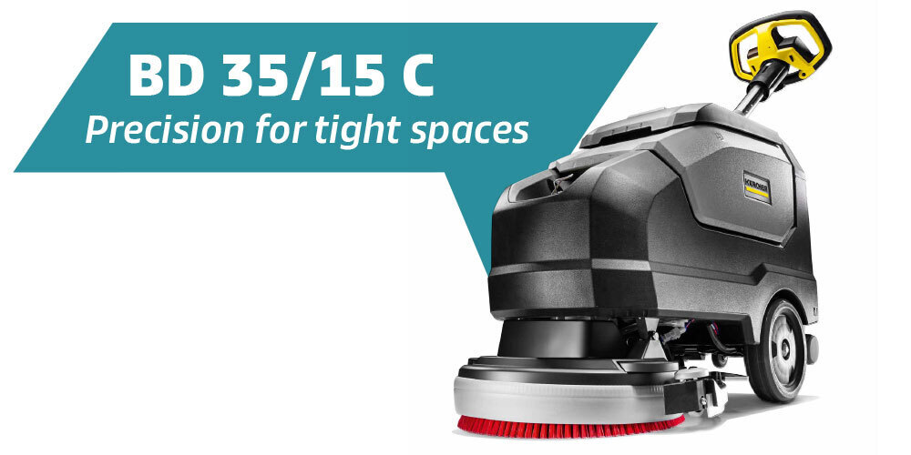 Photo of BD 35/15 C Compact Walk-Behind Floor Scrubber