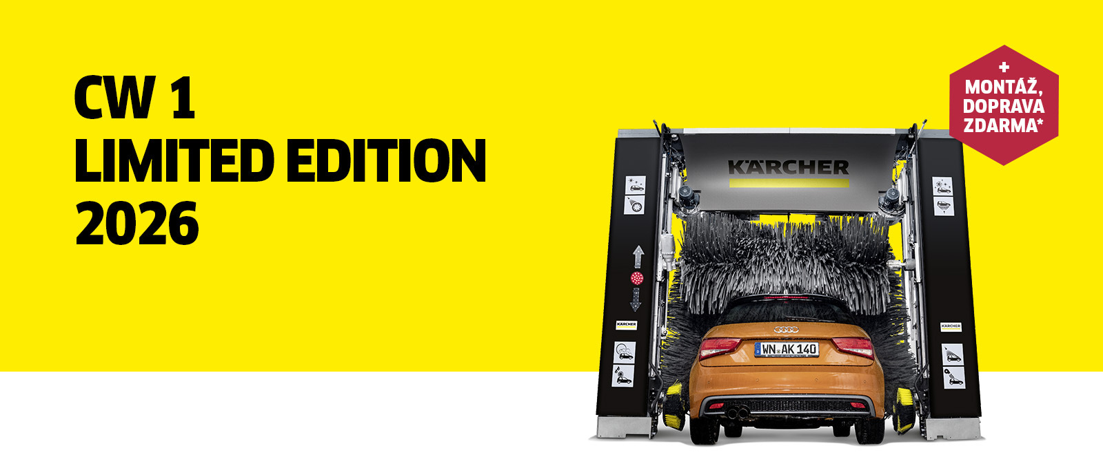 Akce na základní kartáčovou mycí linku Kärcher CW 1