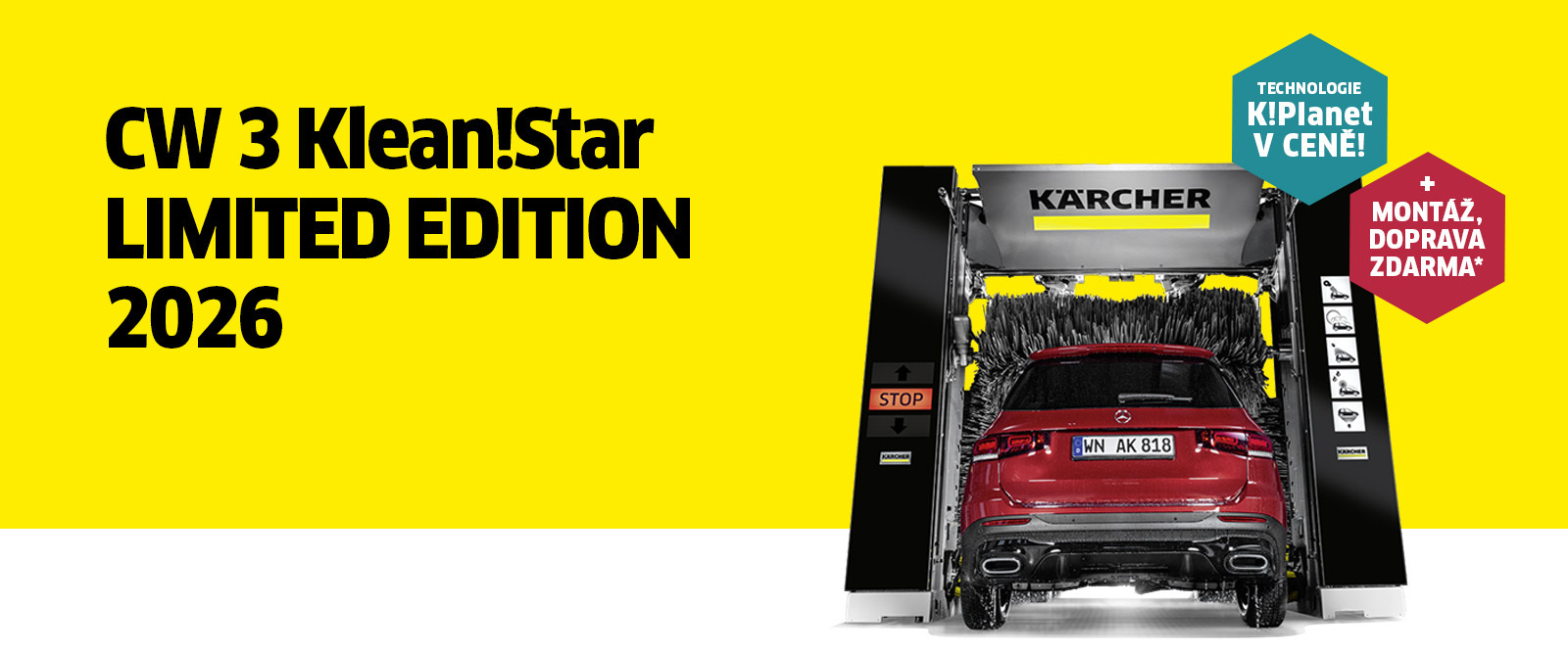 Akce na univerzální kartáčovou mycí linku Kärcher CW 3