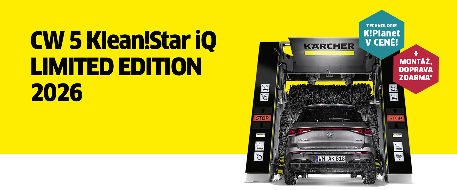 Akce na nejmodernější kartáčovou mycí linku Kärcher CW 5 KS IQ