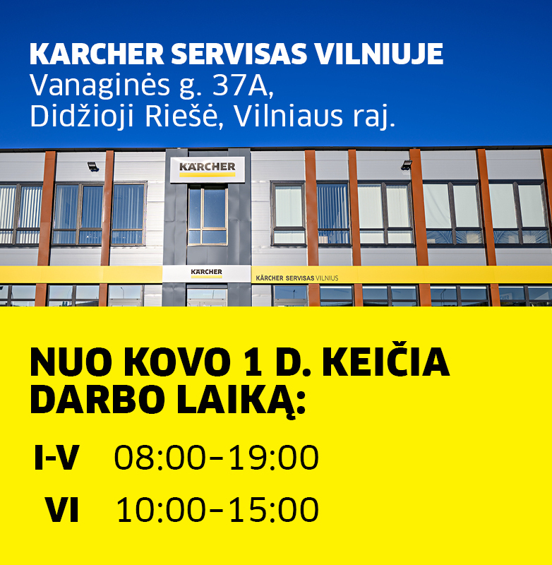 Karcher centru Lietuvoje zemelapis