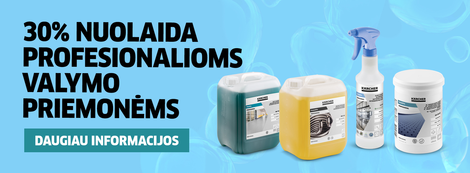 Profi valymo priemonės su nuolaida