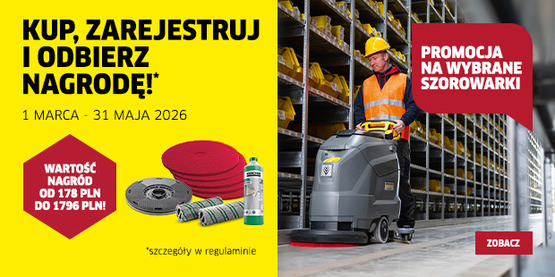 Kup profesjonalną szorowarkę, zarejestruj, odbierz nagrodę