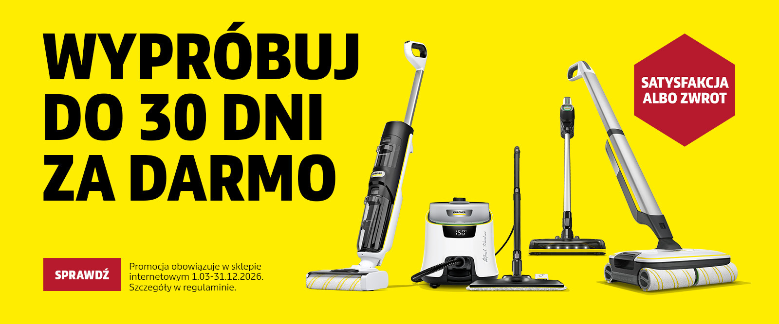 Testuj nasze bestsellery przez 30 dni, czyli satysfakcja albo zwrot pieniędzy!