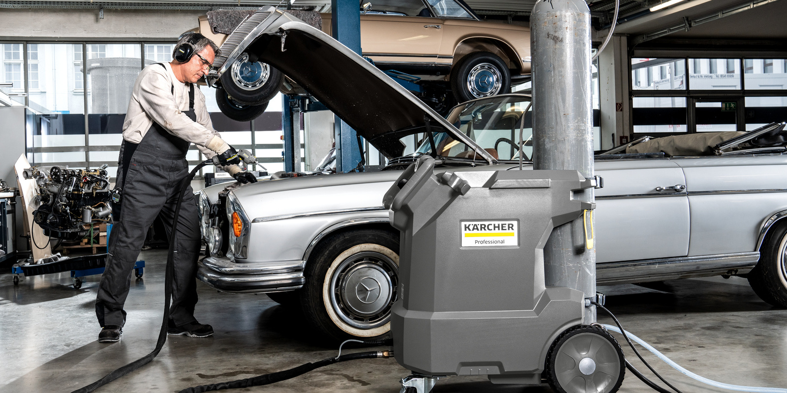 Trockeneisstrahlen Kfz-Werkstatt