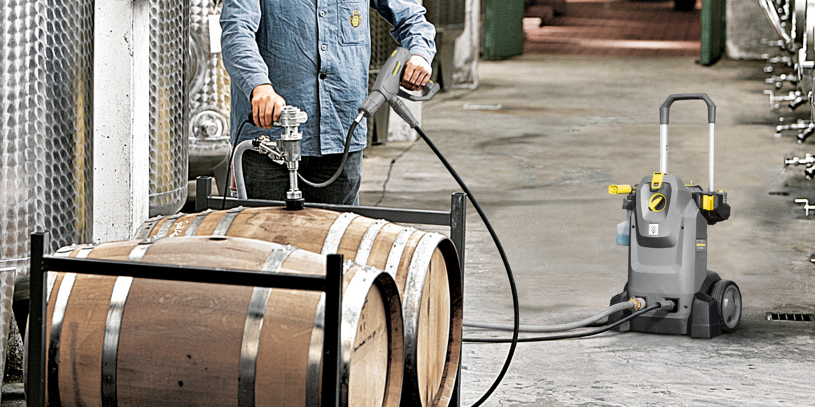 Fassreinigung im Weinbau