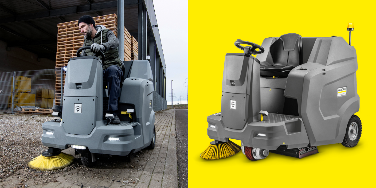 Aufsitzkehrmaschine KM 100/120 R G