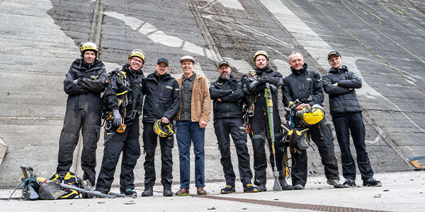 洗浄チームとKlaus Dauven