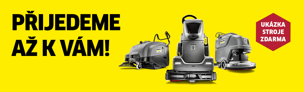 Promoakce na podlahové čisticí a úklidové stroje Kärcher.