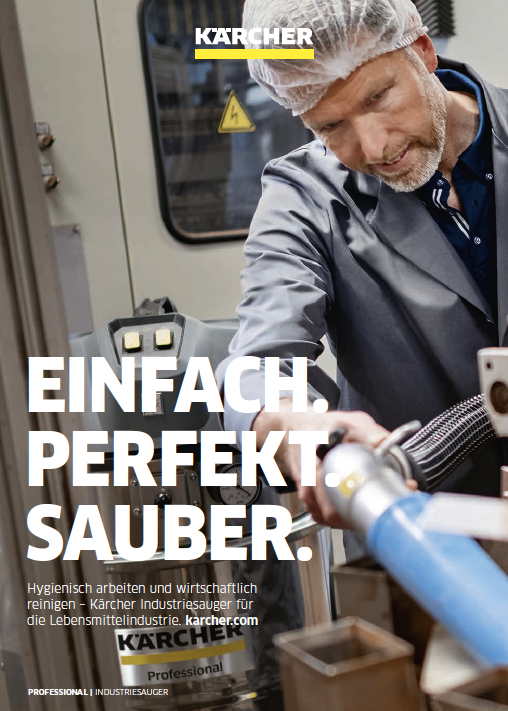 Kärcher Industriesauger für die Lebensmittelindustrie