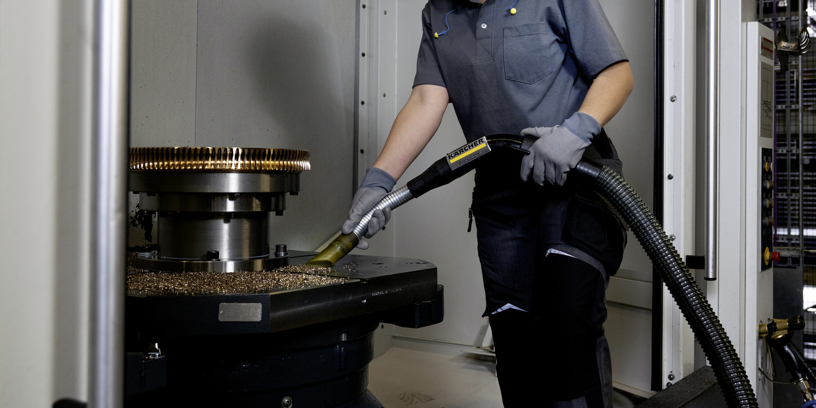 Metallspäne saugen Header