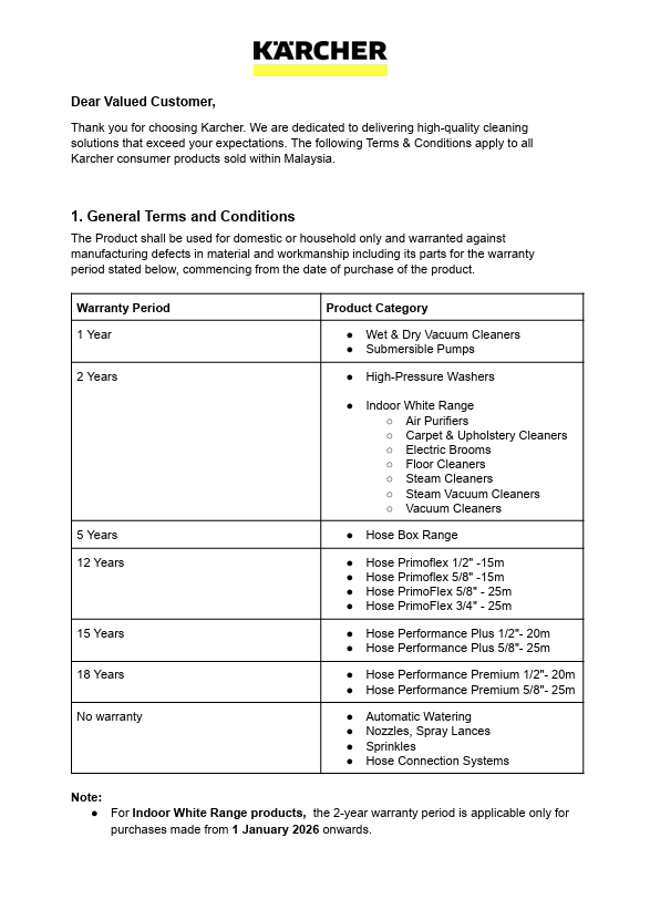 2026 AKMY Warranty Policy (Consumer Products)_R1 jpg