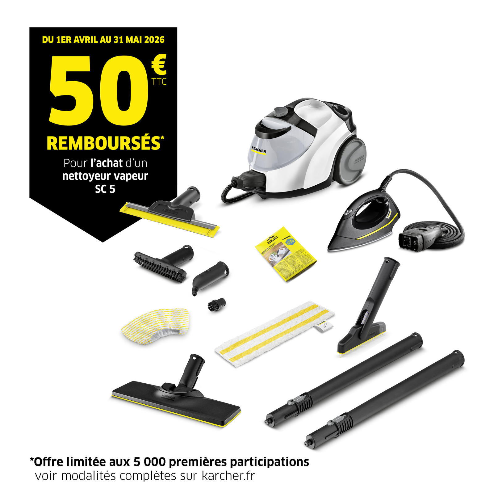 Offre de remboursement nettoyeurs vapeur