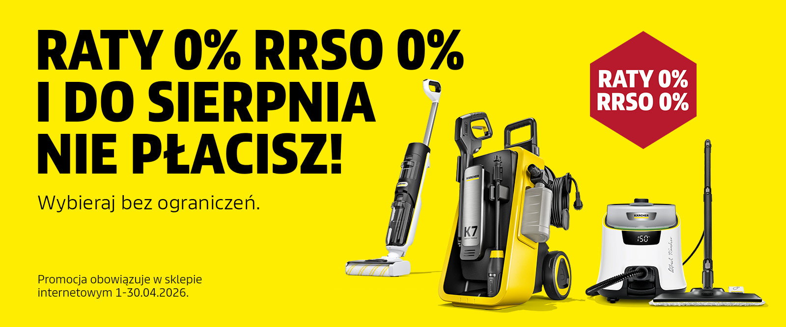 Zakupy na raty! 10 lub 20 rat 0% RRSO 0% i do sierpnia nie płacisz!