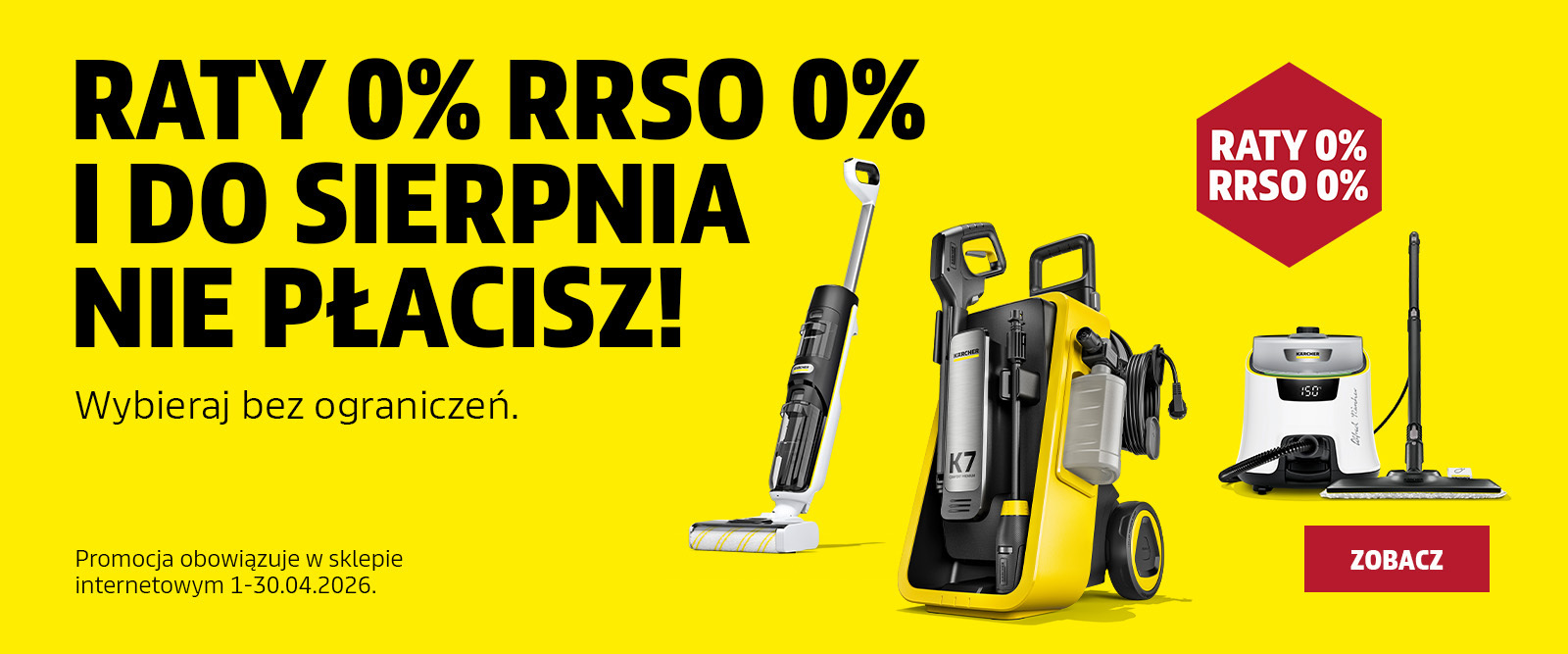 Zakupy na raty! 10 lub 20 rat 0% RRSO 0% i do sierpnia nie płacisz!