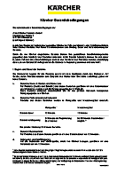 Garantiebedingungen 2018