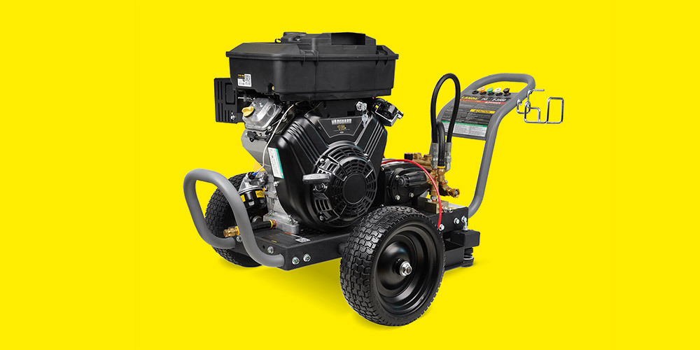 Landa cold water gas pressure washer with flat-free tires