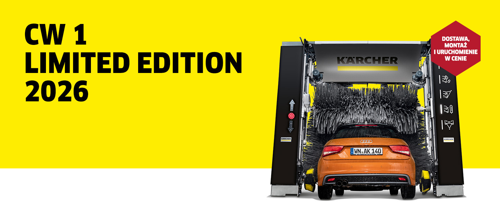 Promocja na podstawową myjnię szczotkową Kärcher CW 1