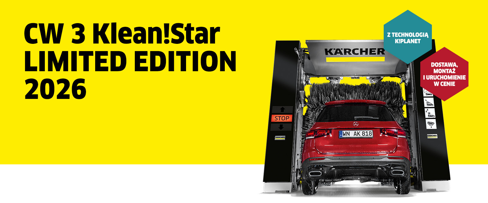 Promocja na uniwersalną myjnię szczotkową Kärcher CW 3