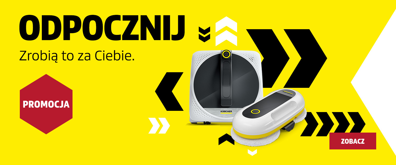 Roboty Kärcher. Ty odpoczywasz - one pracują za Ciebie! 