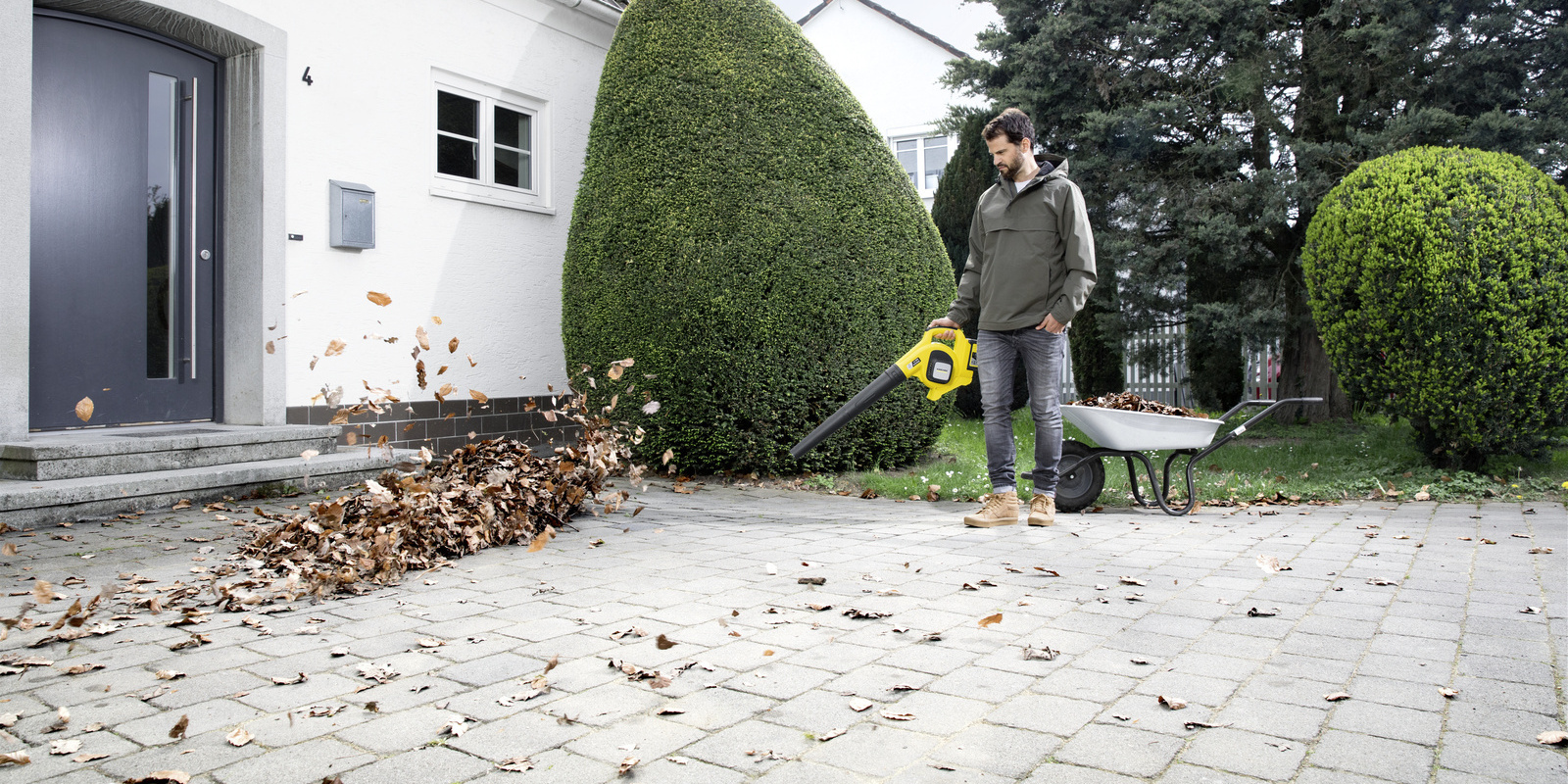 Laub entfernen