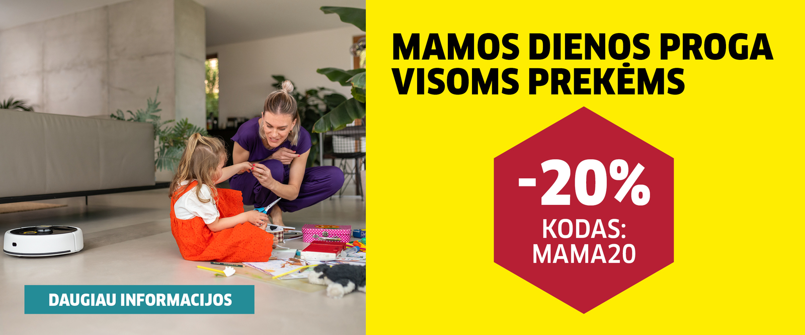 Moteris valo virykle su Karcher langu valytuvu